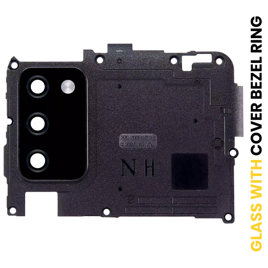 Back Camera Lens With Cover Bezel Ring For Samsung Galaxy A02S (A025 / 2020) (Black) (N Version)
