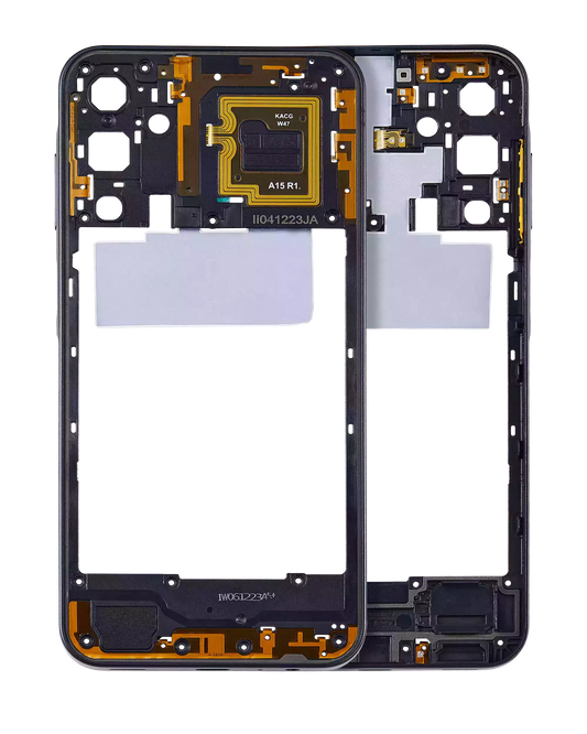 Mid-Frame Housing For Samsung Galaxy A15 (A155 / 2023) (Brave Black)