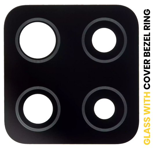 Back Camera Lens With Cover Bezel Ring For Samsung Galaxy A42 5G (A426 / 2020) (Prism Dot Black)