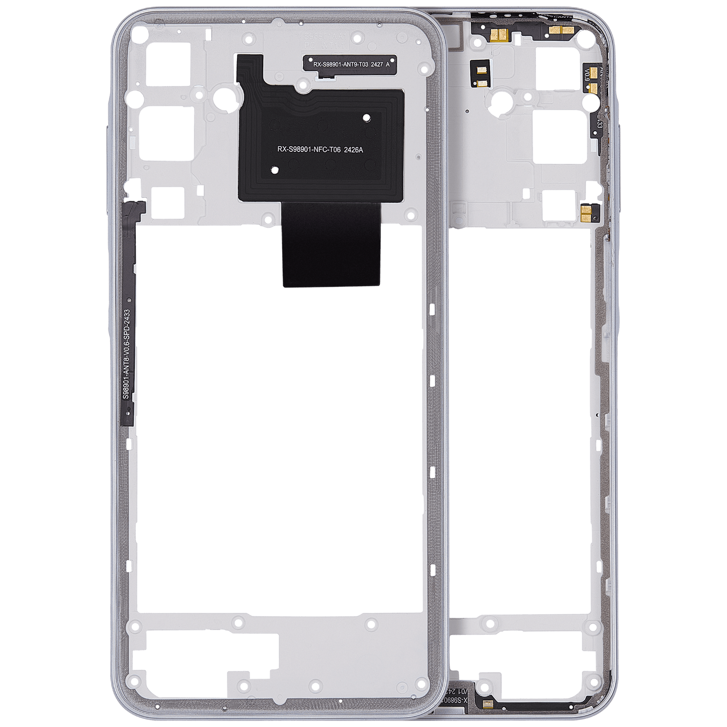 Mid-Frame Housing For Samsung Galaxy A16 5G (A166P / 2024) (Light Gray)