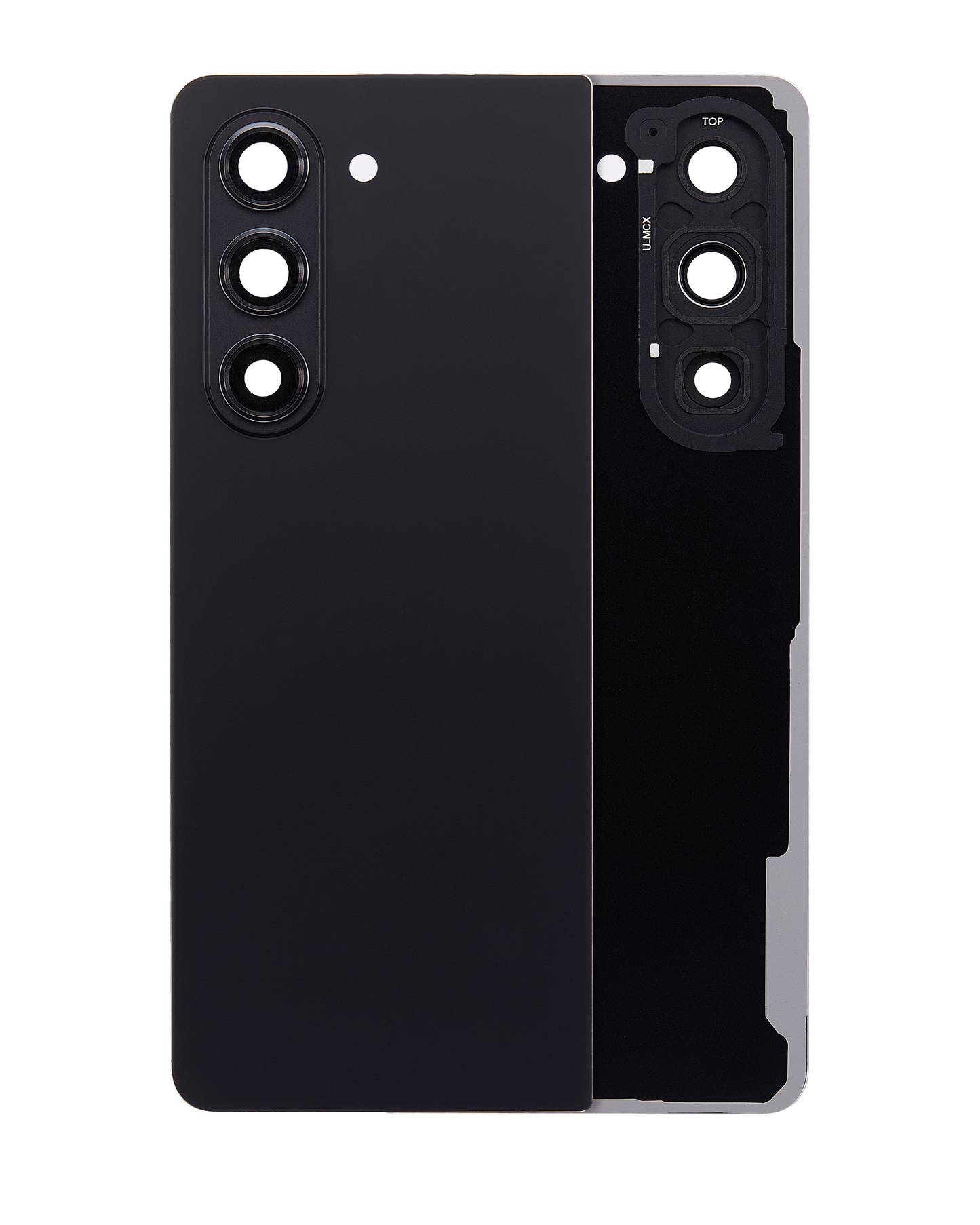 Back Cover Glass With Camera Lens For Samsung Galaxy Z Fold 5 (Service Pack) (Phantom Black)