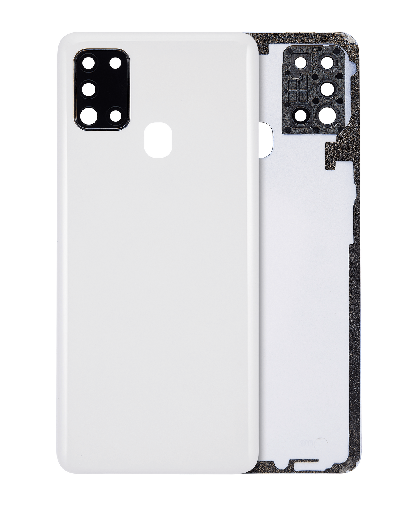 Back cover Glass With Camera Lens For Samsung Galaxy A21S (A217 / 2020) (Aftermarket Plus) (White)