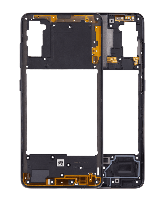 Mid-Frame Housing For Samsung Galaxy A41 (A415 / 2020) (Aftermarket Plus) (Prism Crush Black)