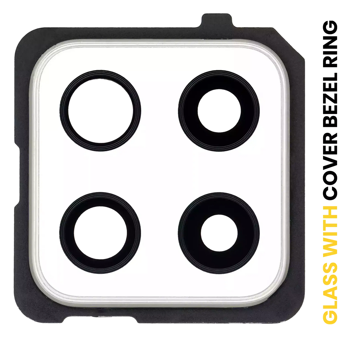Back Camera Lens With Cover Bezel Ring For Samsung Galaxy A42 5G (A426 / 2020) (Prism Dot White)