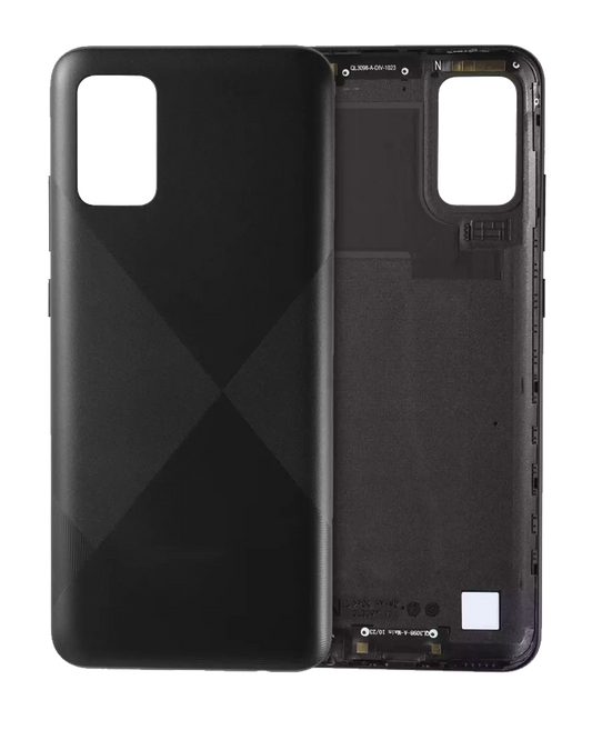 Back Cover Glass For Samsung Galaxy A02S (A025 / 2020) (Service Pack) (Black)