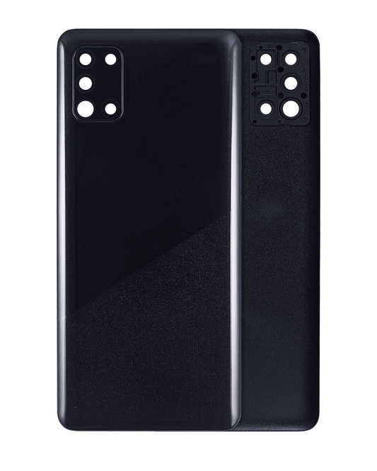 Back cover Glass With Camera Lens For Samsung Galaxy A31 (A315 / 2020) (Aftermarket Plus) (Prism Crush Black)