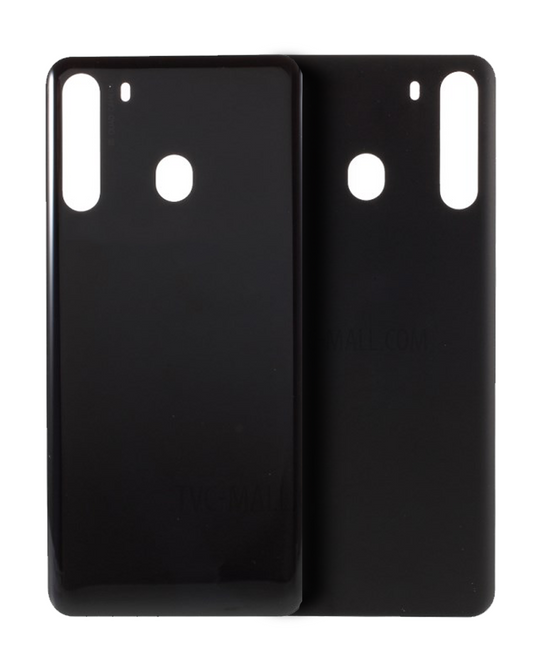 Back cover Glass For Samsung Galaxy A21 (A215 / 2020) (Service Pack) (Black)