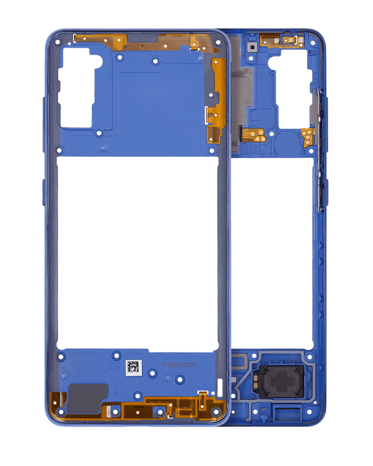 Mid-Frame Housing For Samsung Galaxy A41 (A415 / 2020) (Aftermarket Plus) (Prism Crush Blue)