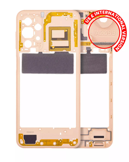 Mid-Frame Housing For Samsung Galaxy A23 5G (A236B / 2022) (International Version) (Peach)