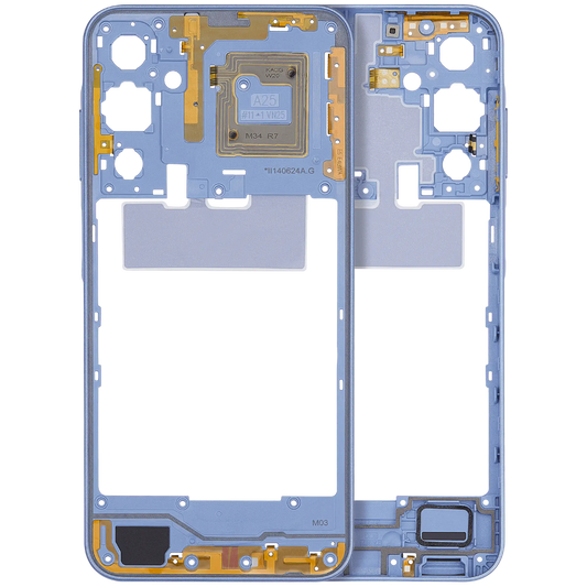 Mid-Frame Housing For Samsung Galaxy A25 5G (A256 / 2023) (Optimistic Blue)