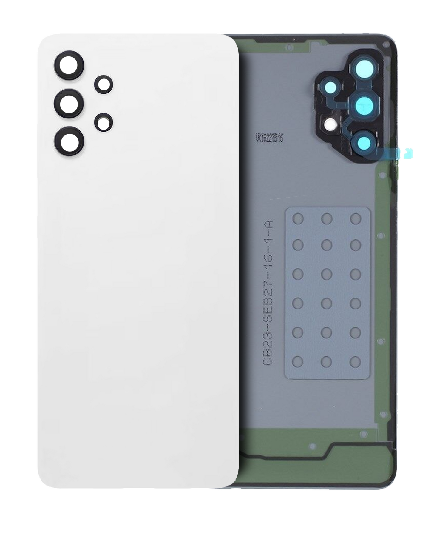 Back Cover Glass With Camera Lens For Samsung Galaxy A32 4G (A325 / 2021) (Service Pack) (Awesome White)