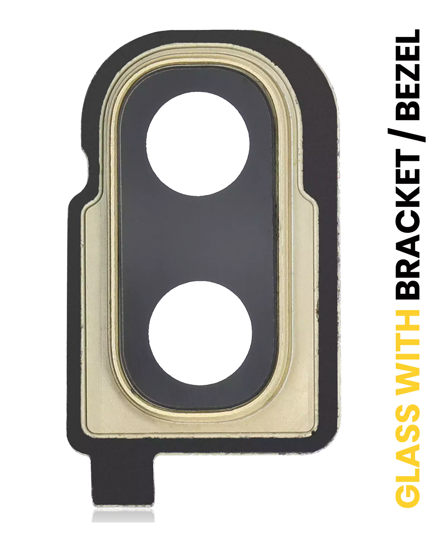 Back Camera Lens With Bracket / Bezel For Samsung Galaxy Z Flip 4G (F700) / Z Flip 5G (F707) (Mirror Gold）