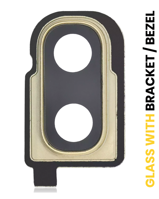 Back Camera Lens With Bracket / Bezel For Samsung Galaxy Z Flip 4G (F700) / Z Flip 5G (F707) (Mirror Gold）
