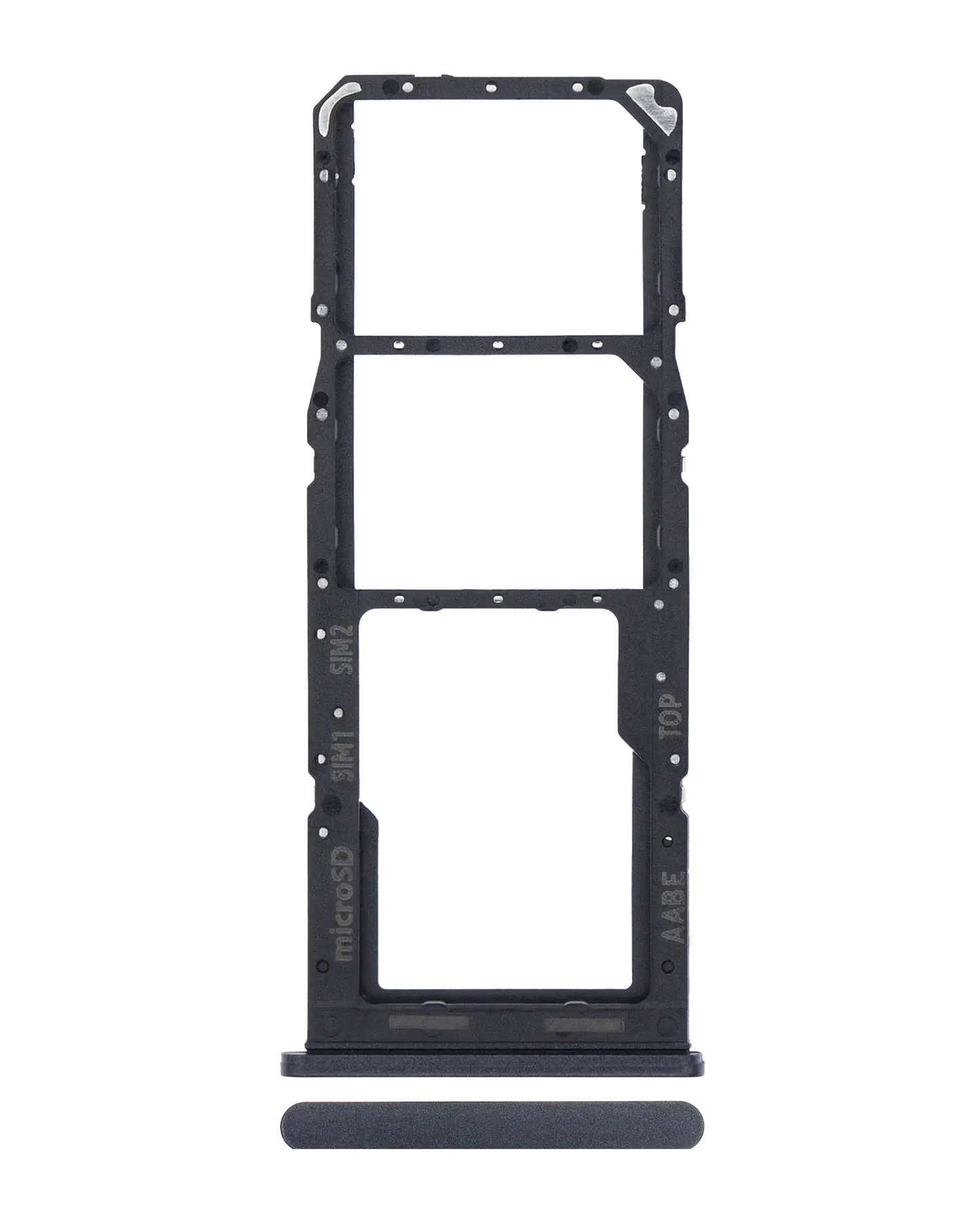 Dual Sim Card Tray For Samsung Galaxy A02 (A022 / 2020) (Black)