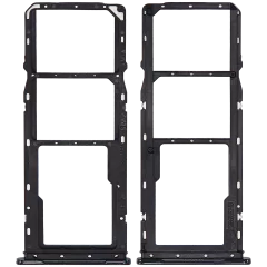 Dual Sim Card Tray For Samsung Galaxy A04 (A045 / 2022) (Black)