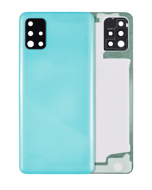 Back cover Glass With Camera Lens For Samsung Galaxy A51 4G (A515 / 2019) (Aftermarket Plus) (Prism Crush Blue)