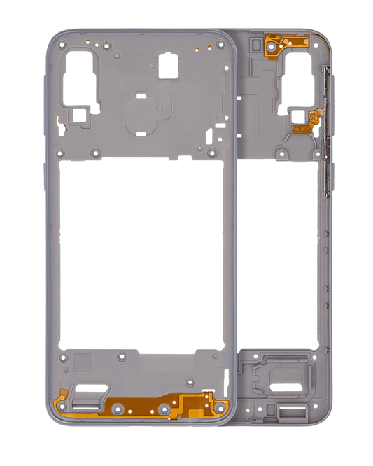 Mid-Frame Housing For Samsung Galaxy A40 (A405 / 2019) (Aftermarket Plus) (White)