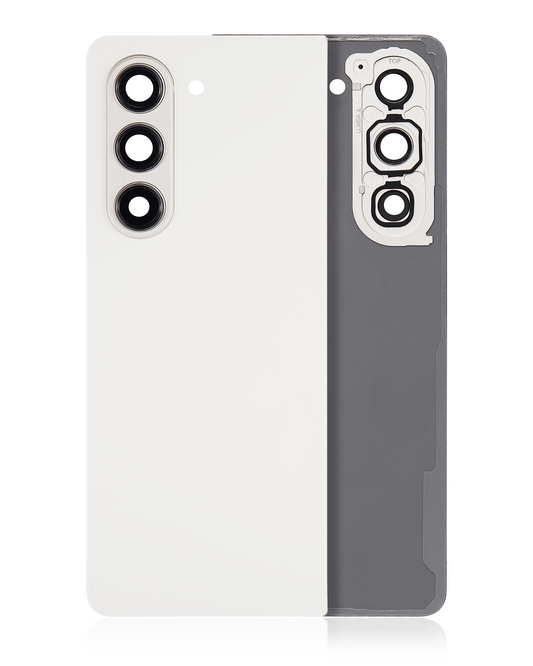 Back Cover Glass With Camera Lens For Samsung Galaxy Z Fold 5 5G (F946) (Cream)