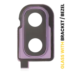 Back Camera Lens With Bracket / Bezel For Samsung Galaxy Z Flip 4G (F700) / Z Flip 5G (F707) (Mirror Purple）