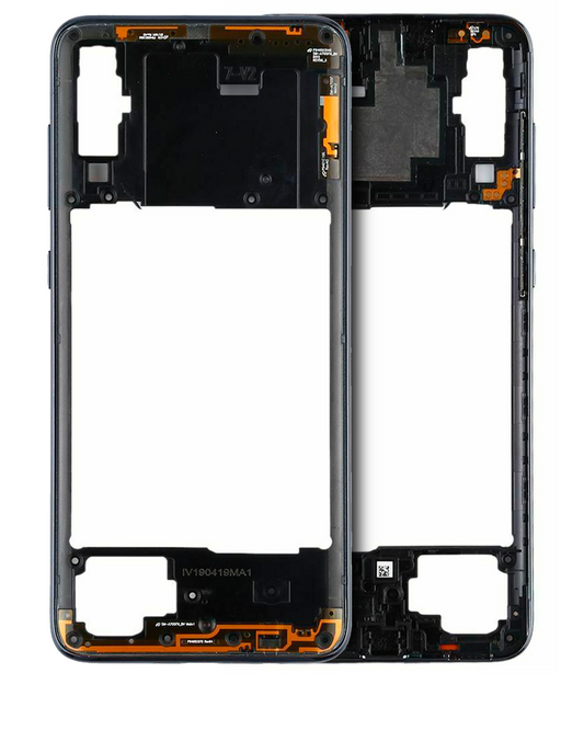 Mid-Frame Housing For Samsung Galaxy A70 (A705 / 2019) (Aftermarket Plus) (Black)