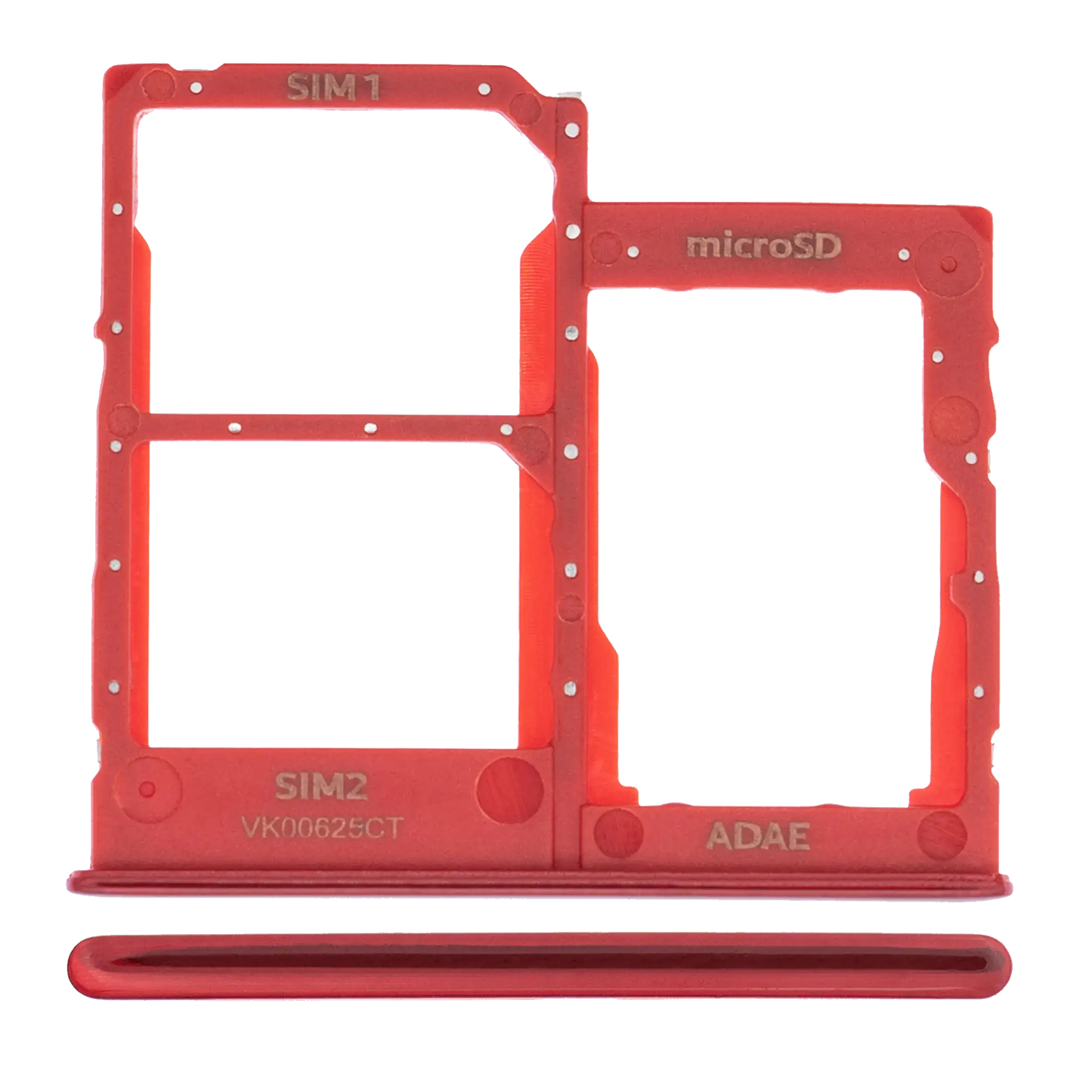 Dual Sim Card Tray For Samsung Galaxy A41 (A415 / 2020) (Prism Crush Red)