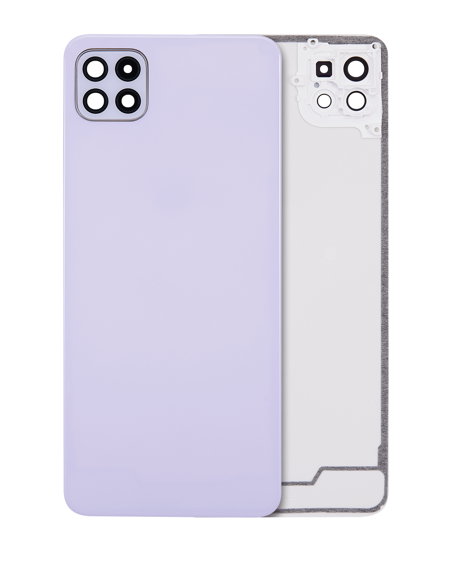 Back cover Glass With Camera Lens For Samsung Galaxy A22 5G (A226 / 2021) (Aftermarket Plus) (Violet)