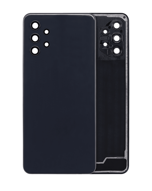 Back Cover Glass With Camera Lens For Samsung Galaxy A32 5G (A326 / 2021) (Aftermarket Plus) (Awesome Black)