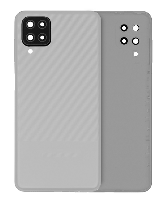 Back Cover Glass With Camera Lens For Samsung Galaxy A12 (A125 / 2020) (Service Pack) (White)