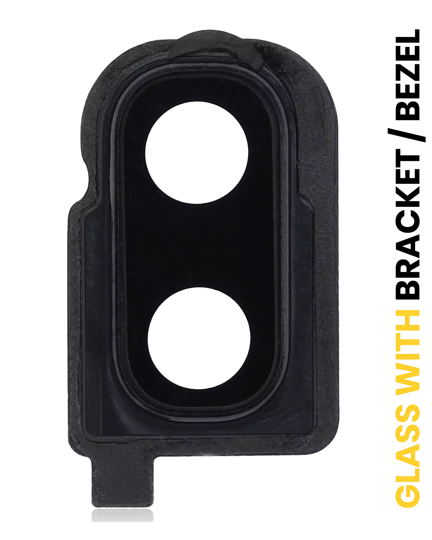 Back Camera Lens With Bracket / Bezel For Samsung Galaxy Z Flip 4G (F700) / Z Flip 5G (F707) (Mirror Black)