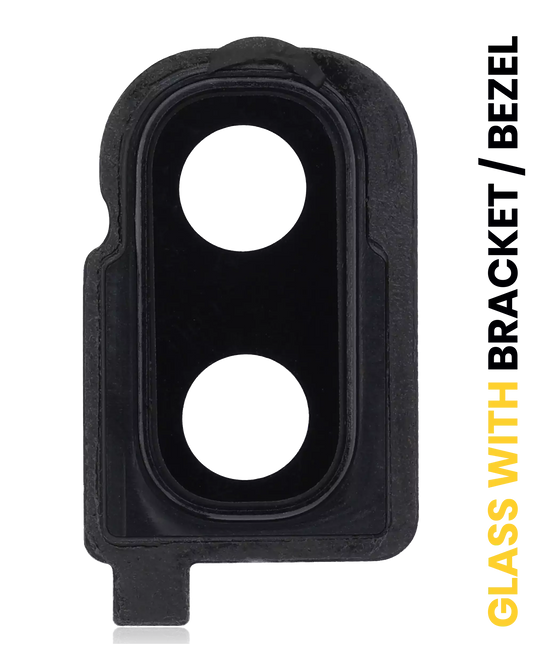 Back Camera Lens With Bracket / Bezel For Samsung Galaxy Z Flip 4G (F700) / Z Flip 5G (F707) (Mirror Black)