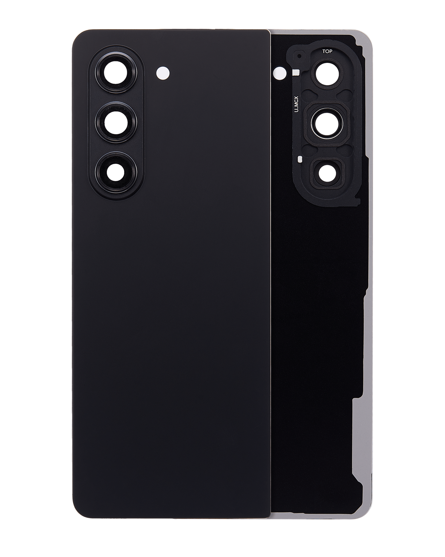 Back Cover Glass With Camera Lens For Samsung Galaxy Z Fold 5 5G (F946) (Phantom Black)