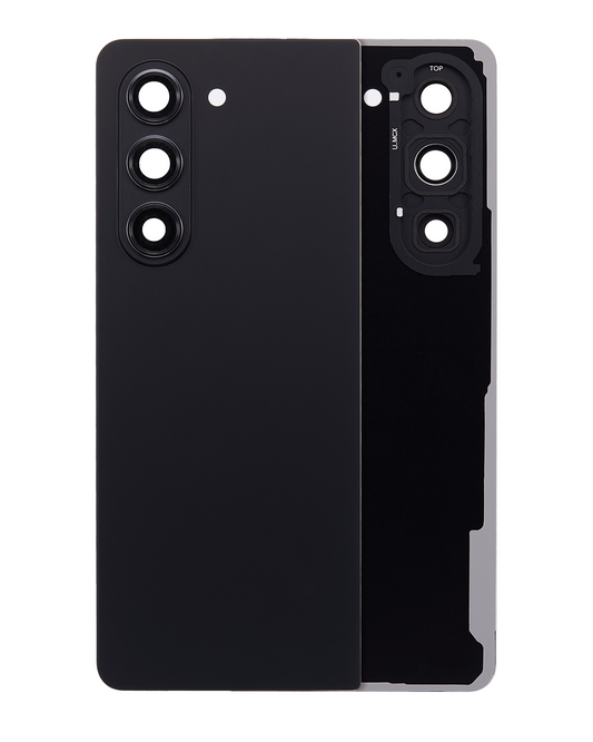 Back Cover Glass With Camera Lens For Samsung Galaxy Z Fold 5 5G (F946) (Phantom Black)
