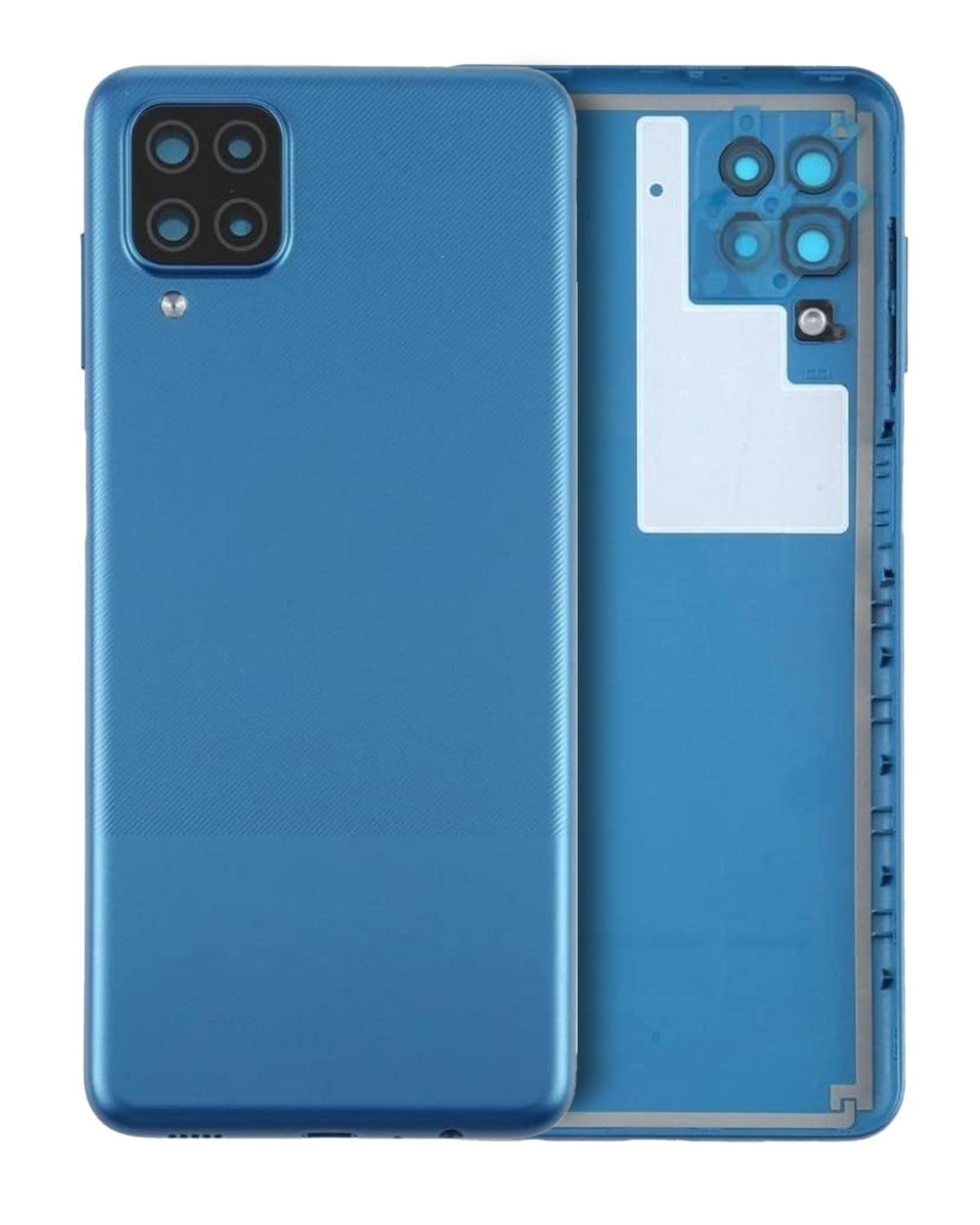 Back Cover Glass With Camera Lens For Samsung Galaxy A12 (A125 / 2020) (Service Pack) (Blue)