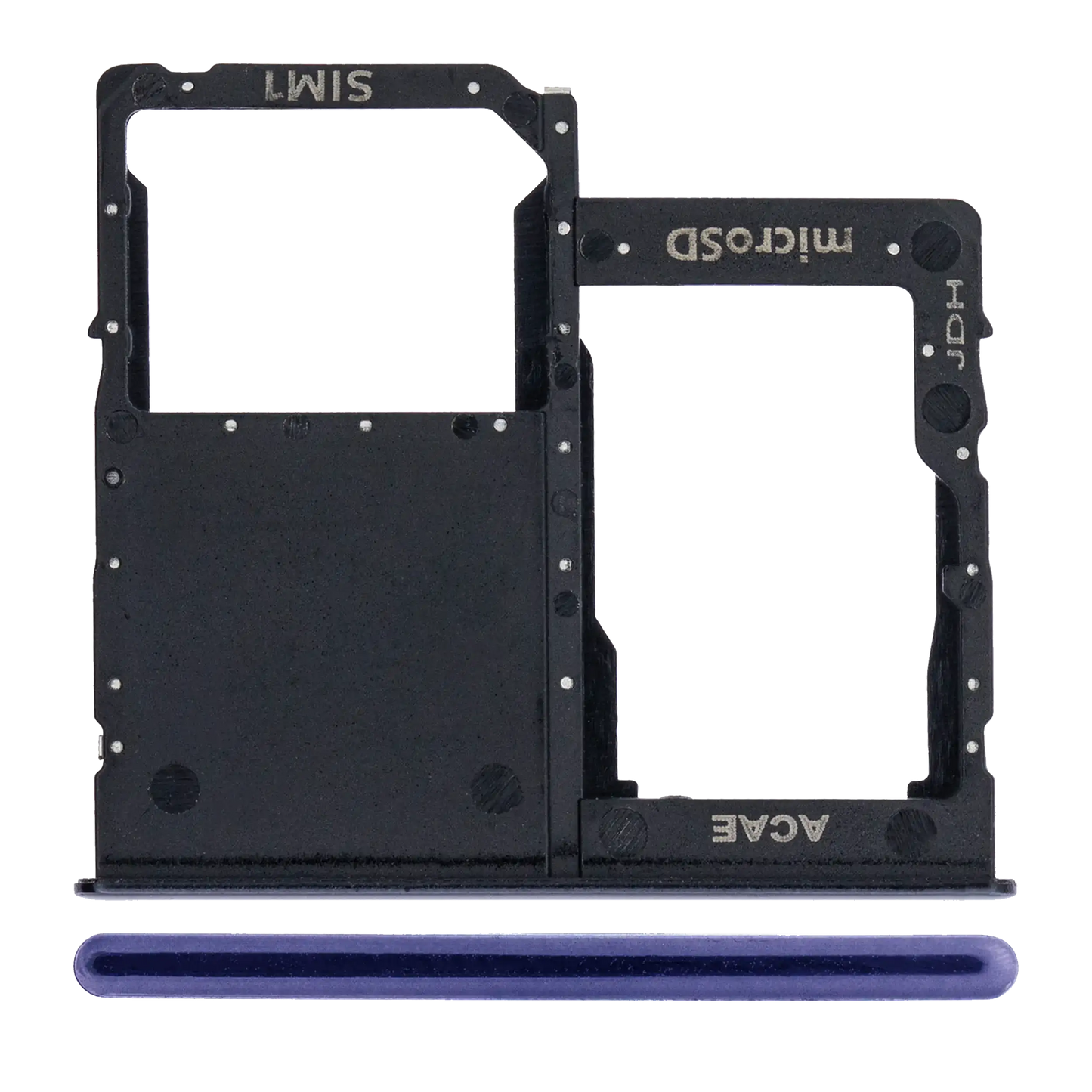 Single Sim Card Tray For Samsung Galaxy A41 (A415 / 2020) (Prism Crush Black)