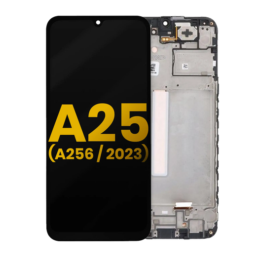 OLED Assembly With Frame For Samsung Galaxy A25 5G (A256 / 2023) (Refurbished) (All Colors)