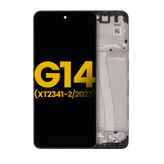 LCD Assembly With Frame For Motorola Moto G14 (XT2341 / 2023) (Refurbished) (All Colors)