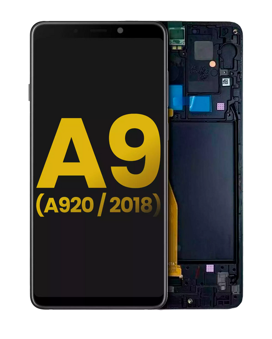 OLED Assembly With Frame For Samsung Galaxy A9 (Refurbished) (A920 / 2018) (Black)