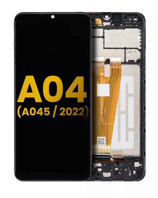 LCD Assembly With Frame For Samsung Galaxy A04 (A045 / 2022) (Refurbished) (All Colors)