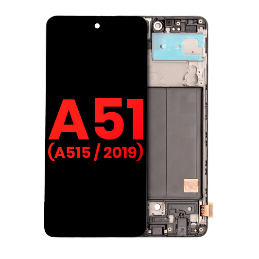 OLED Assembly With Frame For Samsung Galaxy A51 4G (A515 / 2019) (6.33") (Aftermarket Plus) (All Colors)