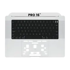 Top Case with Keyboard (ANSI US) For MacBook Pro 16" A2485 (2021) / A2780 (2023) (Silver)