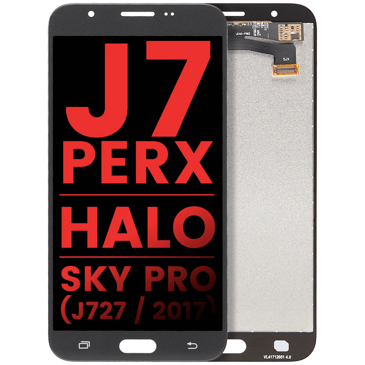 LCD Assembly Without Frame For Samsung Galaxy J7 Perx / Halo / Sky Pro (J727 / 2017) (Aftermarket Plus) (Silver / Gray)