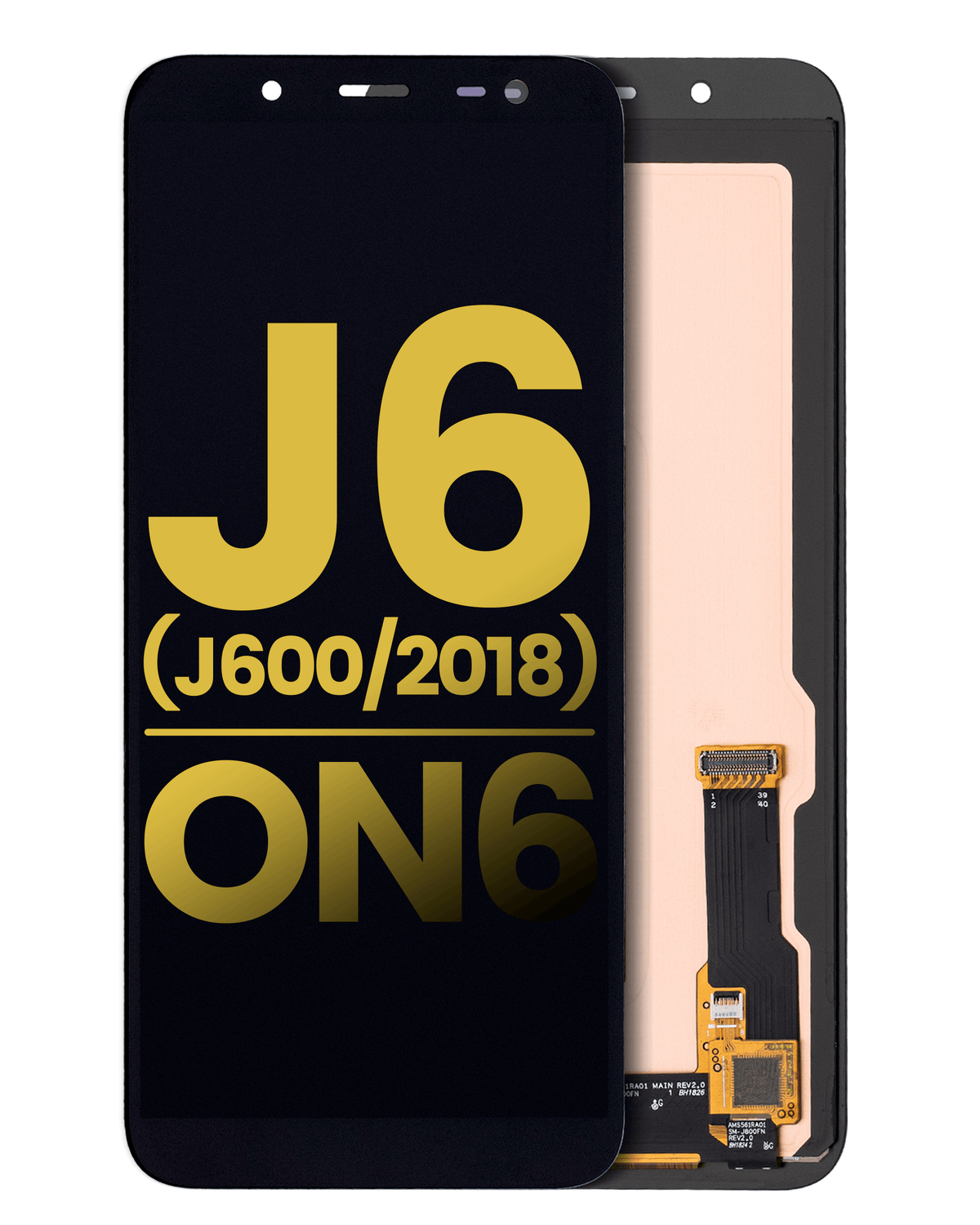 OLED Assembly Without Frame For Samsung Galaxy J6 / On6 (J600 / 2018) (Refurbished) (Black)