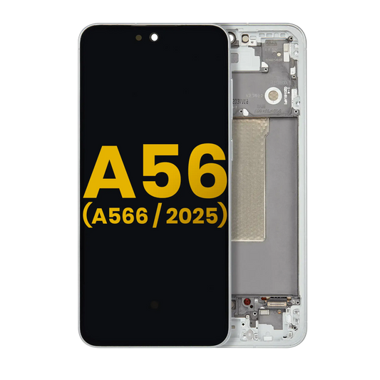 OLED Assembly With Frame For Samsung Galaxy A56 5G (A566 / 2025) (Refurbished) (Olive)