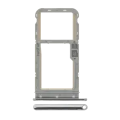 Sim Card Tray For Motorola Moto G Fast (XT2045 / 2020) (Genuine OEM) (Pearl White)