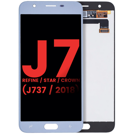 LCD Assembly Without Frame For Samsung Galaxy J7 Refine / Star / Crown (J737 / 2018) (Aftermarket Plus) (Blue)