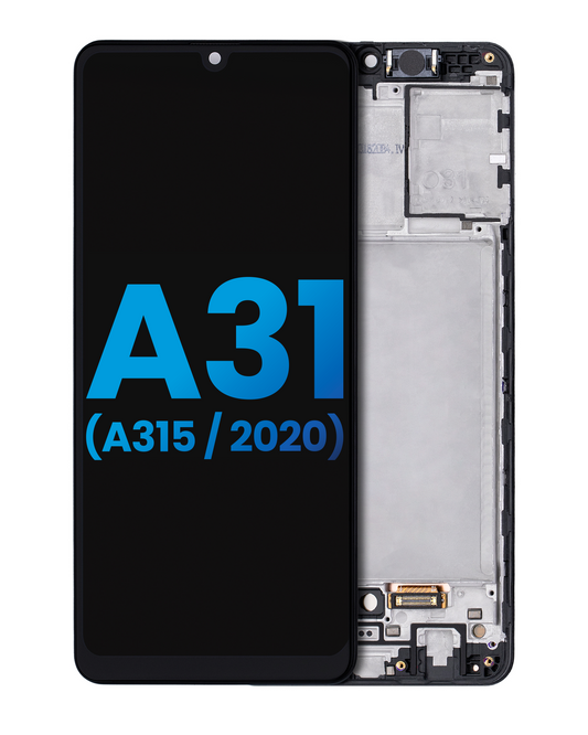 LCD Assembly With Frame (Without Finger Print Sensor) For Samsung Galaxy A31 (A315 / 2020) (Aftermarket: Incell) (All Colors)