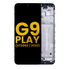 LCD Assembly With Frame For Motorola Moto G9 Play (XT2083 / 2020) (Refurbished) (All Colors)