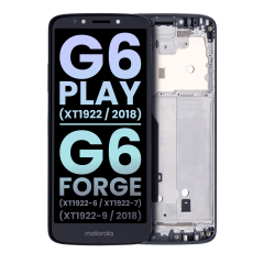 LCD Assembly With Frame For Motorola Moto G6 Play (XT1922 / 2018) / G6 Forge (XT1922-6 / XT1922-7 / XT1922-9 / 2018) (US Version) (Genuine OEM) (Deep Indigo)