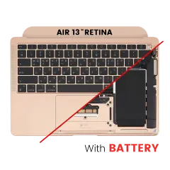 Top Case with Battery and Keyboard (ANSI US) For MacBook Air 13" A2337 (2020) (Gold)