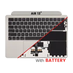 Top Case with Battery and Keyboard (ANSI US) For MacBook Air 13" A2681 (2022) (Starlight)